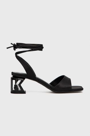 Sandále Karl Lagerfeld K-blok čierna farba