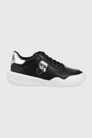 Kožne cipele Karl Lagerfeld Kapri Run boja: crna