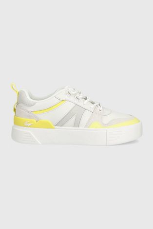 Δερμάτινα αθλητικά παπούτσια Lacoste L002 0722 1 χρώμα: άσπρο