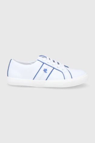 Lauren Ralph Lauren buty skórzane JANSON2 kolor biały