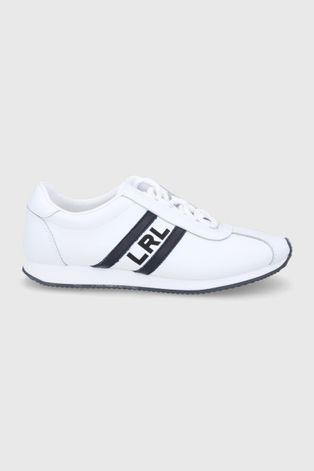 Кожаные ботинки Lauren Ralph Lauren Cayden цвет белый