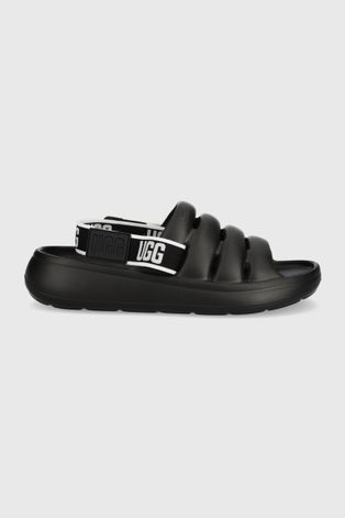 UGG sandale Sport Yeah femei, culoarea negru, cu platforma