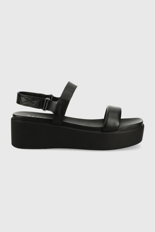 Sandále Aldo Tisdal dámske, čierna farba, na platforme