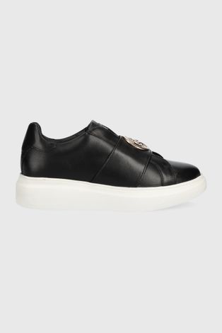 U.S. Polo Assn. sneakersy skórzane kolor czarny