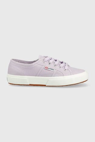 Πάνινα παπούτσια Superga χρώμα: μοβ