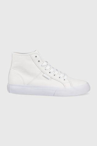 Πάνινα παπούτσια Dc γυναικεία, χρώμα: άσπρο