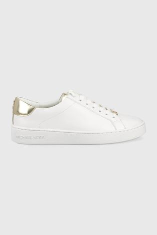 Δερμάτινα παπούτσια MICHAEL Michael Kors Irving Lace Up χρώμα: άσπρο