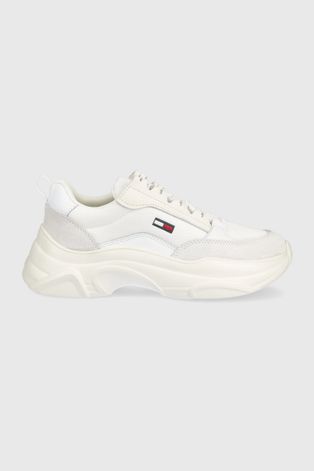 Tommy Jeans sneakers culoarea alb