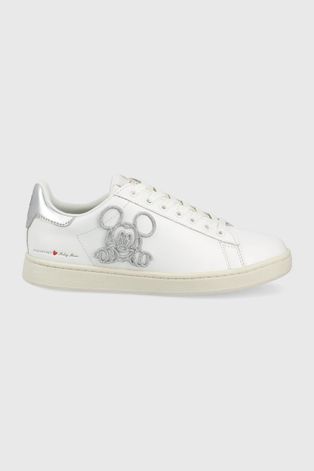 Kožne cipele MOA Concept Gallery boja: bijela