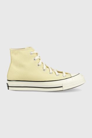 Πάνινα παπούτσια Converse Chuck 70 Hi χρώμα: κίτρινο