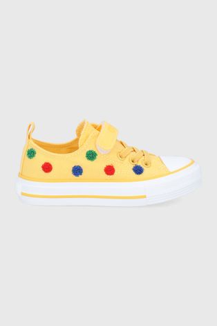 Παιδικά πάνινα παπούτσια Big Star χρώμα: κίτρινο