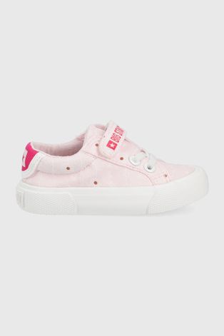 Παιδικά πάνινα παπούτσια Big Star χρώμα: ροζ