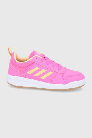 Дитячі черевики adidas Tensaur K колір рожевий