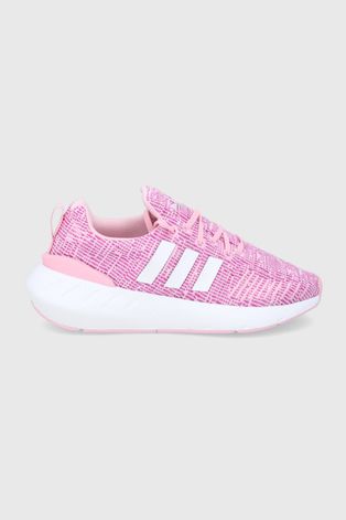 Detské topánky adidas Originals Swift Run 22 ružová farba