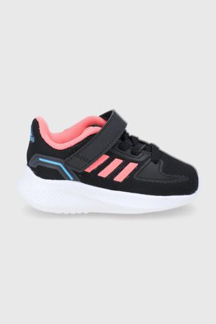 Παιδικά παπούτσια adidas Runfalcon χρώμα: μαύρο