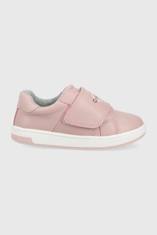 Calvin Klein Jeans sneakersy dziecięce kolor różowy