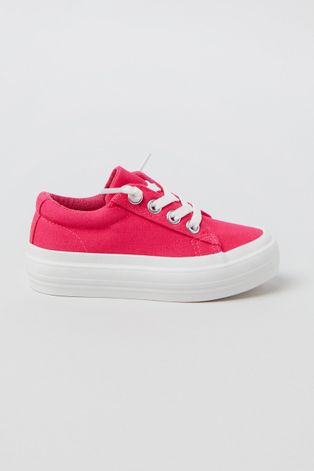 Παιδικά πάνινα παπούτσια OVS χρώμα: ροζ