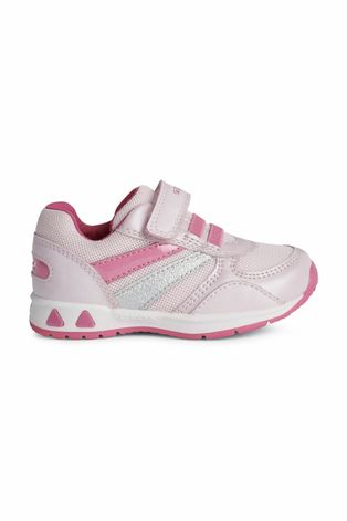 Дитячі черевики Geox колір рожевий