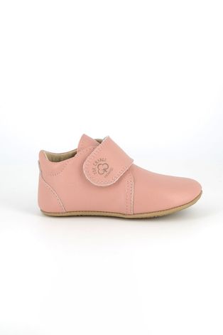 Дитячі шкіряні туфлі Primigi колір рожевий
