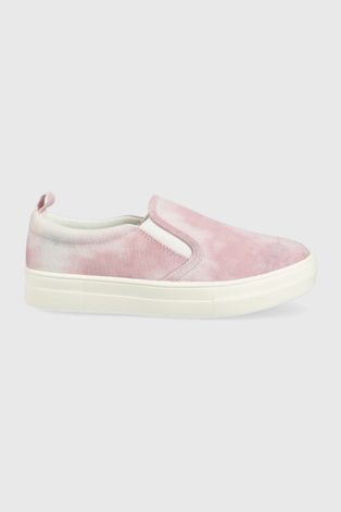 Παιδικά πάνινα παπούτσια GAP χρώμα: ροζ