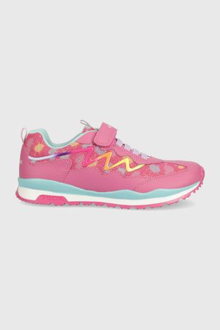 Dětské boty Geox růžová barva