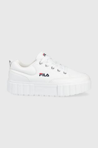 Дитячі черевики Fila колір білий