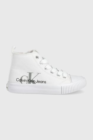 Дитячі кеди Calvin Klein Jeans колір білий