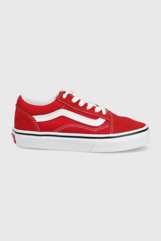 Παιδικά πάνινα παπούτσια Vans χρώμα: κόκκινο
