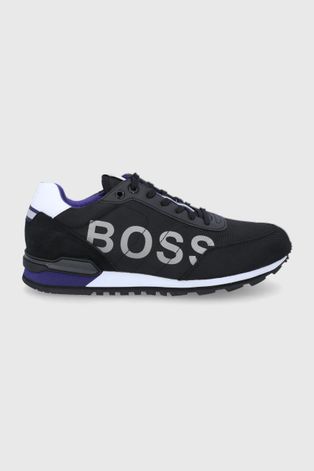 Topánky Boss čierna farba