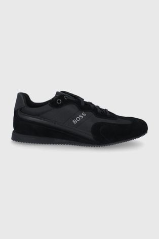 Topánky Boss čierna farba
