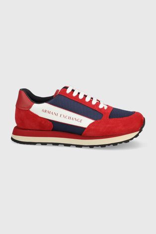 Ботинки Armani Exchange цвет красный