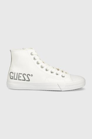 Πάνινα παπούτσια Guess Ederle χρώμα: άσπρο