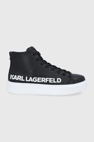 Karl Lagerfeld bőr cipő Maxi Kup fekete