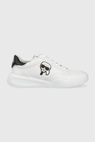 Δερμάτινα αθλητικά παπούτσια Karl Lagerfeld Kapri Run χρώμα: άσπρο