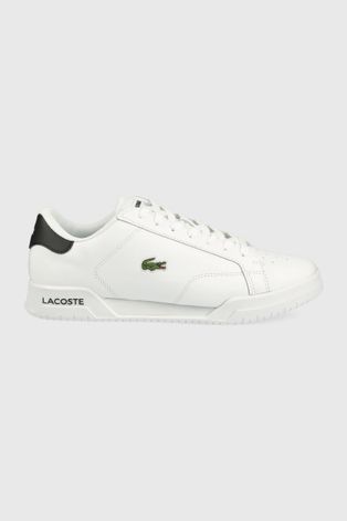 Шкіряні кросівки Lacoste Twin Serve 0121 1 колір білий