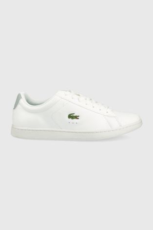 Lacoste sneakersy skórzane CARNABY EVO 0722 1 kolor biały