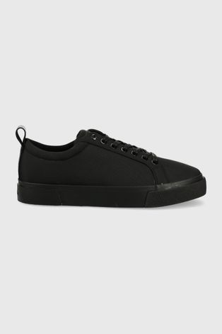 Πάνινα παπούτσια Calvin Klein χρώμα: μαύρο