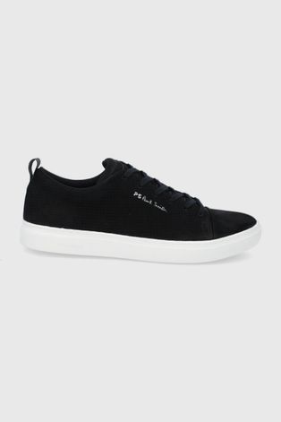 Semišové topánky Paul Smith čierna farba