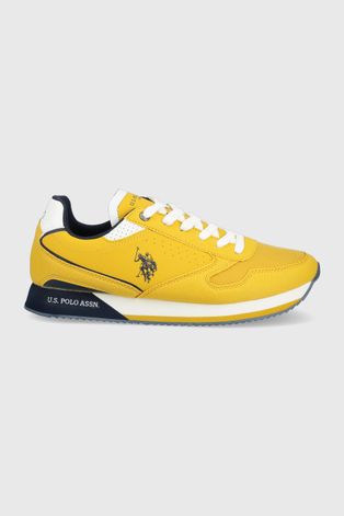 Αθλητικά U.S. Polo Assn. χρώμα: κίτρινο