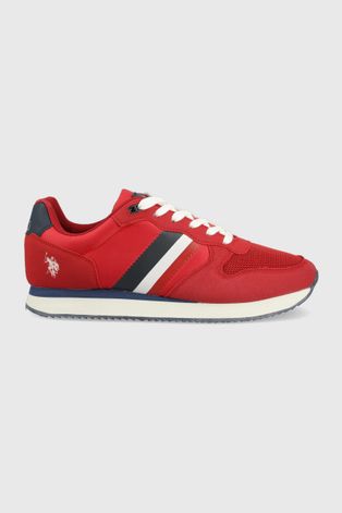 U.S. Polo Assn. sneakersy kolor czerwony