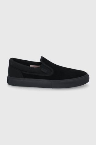 Σουέτ sneakers Dc ανδρικός, χρώμα: μαύρο