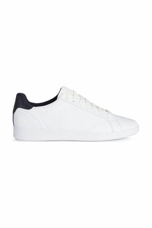 Παιδικά δερμάτινα αθλητικά παπούτσια Geox χρώμα: άσπρο