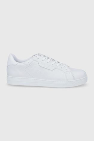 Δερμάτινα παπούτσια MICHAEL Michael Kors Keating χρώμα: άσπρο