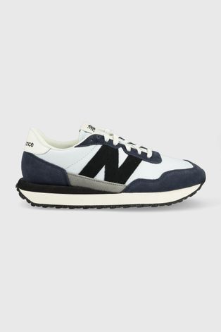 Σουέτ αθλητικά παπούτσια New Balance Ms237ra χρώμα: ναυτικό μπλε