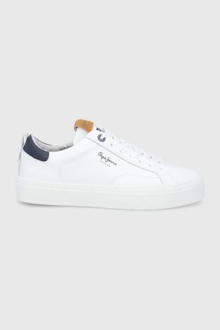 Кожени обувки Pepe Jeans Yogi Original 22 в бяло