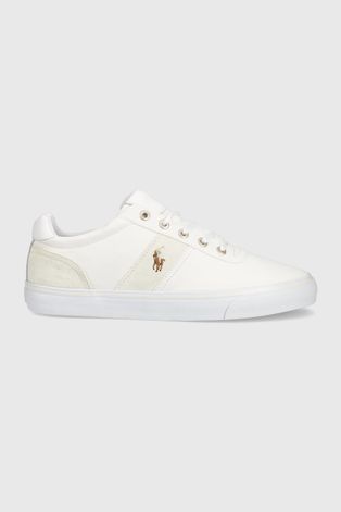 Πάνινα παπούτσια Polo Ralph Lauren Hanford χρώμα: άσπρο