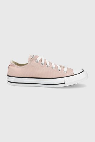 Πάνινα παπούτσια Converse Chuck Taylor γυναικεία, χρώμα: ροζ