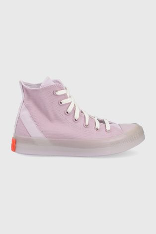 Πάνινα παπούτσια Converse Chuck Taylor All Star Cx γυναικεία, χρώμα: μοβ