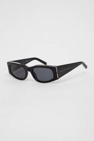 Сонцезахисні окуляри Philipp Plein жіночі колір чорний