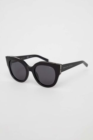 Сонцезахисні окуляри Philipp Plein жіночі колір чорний